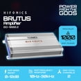 thumbnail image 2 of Hifonics Brutus BG 1000 Watt 2 Channel Amplifier with Built-In UV Meter, Silver, 2 of 13