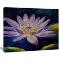 thumbnail image 3 of Design Art Purple Lotus Flower Canvas Print, 3 of 3