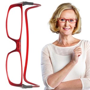 AKEGAMN Clearance! Click Adjustable Front Connect Reading Eyeglasses Full Rim Glasses Experience Unparalleled Comfort For Your Daily Reading Needs! Click - Adjustable Feature：These reading glasses c