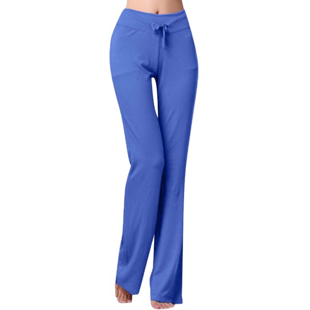 Women Pants Casual Yoga Straight Leg Comfy Drawstring Lounge Running Long Active Sweat Plus Size Cargo Trousers