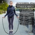 thumbnail image 3 of Honor Athletics 2.0 Beaded Jump Rope - Adjustable with Unbreakable Handles & Shatterproof Beads for Enhanced Fitness Training (Black Wave), 3 of 6