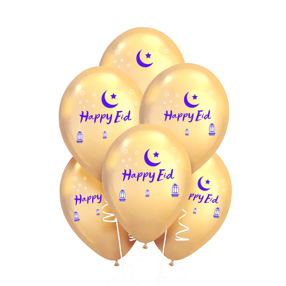 Ballons de l'Aïd Heureux - Ballons de 10, 12 Pouces par Paquet