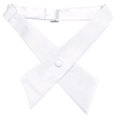 thumbnail image 3 of TOPTIE Nœud Papillon Croisé Ajustable en Polyester pour Uniforme Scolaire pour Femmes, Blanc, 3 of 10