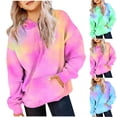 thumbnail image 4 of Zwiiyzr 2025 2-14 Ans Garçons et Filles Sweat à Capuche Oversize Manches Longues T-Shirt Imprimé Col Rond Vert, 4 of 4