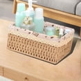 thumbnail image 4 of EGNMCR Desktop Storage Basket For Miscellaneous Items Keys Woven Storage Basket Coffee Table Organizer Woven Basket Storage Box Storage Frame Snack Basket Storage basket, 4 of 8
