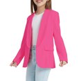 thumbnail image 4 of Girls Blazer Jacket 3-14 Years Long Sleeve Formal Coat Pocket, 4 of 8