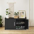 thumbnail image 4 of FICARTS Armoire à Chaussures à Deux Portes avec Banc de Rangement - Imperméable, Résistante aux UV, Tablettes Ajustables - Noir, 4 of 8