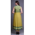 thumbnail image 4 of Bimba Robe Anarkali Damassée Jaune Moyenne pour Femmes, Kurti Imprimée Ethnique Indienne, Longue Kurta, Robe de Soirée, Petit, 4 of 6