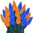 thumbnail image 1 of Novelty Lights 24FT 70 LED C6 Christmas String Lights, Blue & Orange, 1 of 8