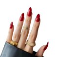 thumbnail image 1 of RYGRZJ Single Color Nail Stickers, Finished Nail Art Stickers, Medium Length, 1 of 1