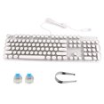 thumbnail image 3 of Game Keyboard,900‑5 White Mechanical Keyboard Computer Parts Keyboard Solid Performance, 3 of 11