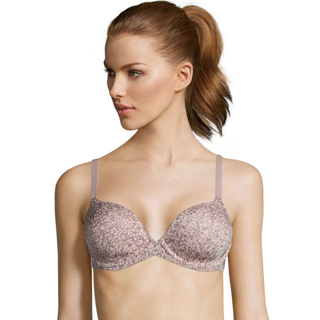 Maidenform Womens One Fabulous Fit 2.0 Tailored Demi Underwire Bra, 34A, Flower