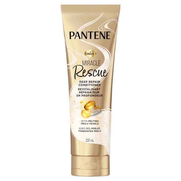 Pantene Pro-V Miracle Rescue Deep Repair Conditioner with Melting Pro-V Pearls, transforms hair, softens, repairs from the inside, 237 mL