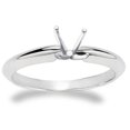 thumbnail image 1 of 4-Prong Solitaire Engagement Ring Setting White Gold 14K, 1 of 2
