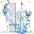 thumbnail image 2 of Renjiang Rechargeable Toothbrush Electric with 6 Tooth Heads,for Adults and Teen,Power Sonic Tooth Brush Soft Cleaning,5 Modes ,Smart Timer for Home Travel,Gift, 2 of 8