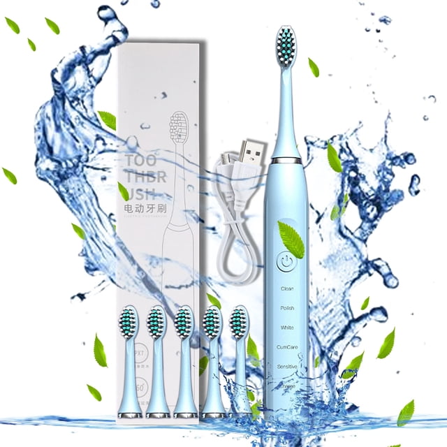 Aodebiao Sonic Electric Toothbrush for Adults and Kids- High Power Rechargeable Toothbrushes with 8 Brush Heads,5 Adjustable Modes, Smart 20-speed Timer Toothbrush IPX7