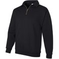 thumbnail image 3 of Jerzees Chandail Molletonné Ras du Cou NuBlend Super Sweats pour Hommes, 2X, Noir Chiné, 3 of 7