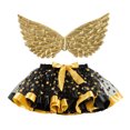 thumbnail image 1 of Penkiiy Robe de Fête Cosplay pour Enfants Filles Tenues de Fête Danse Jupe en Tulle + Ensembles de Ailes, 1 of 5