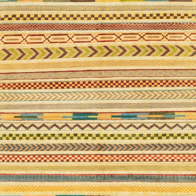 Ahgly Company Indoor Square Abstract Cinnamon Brown Oriental Area Rugs, 3' Square