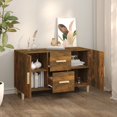 thumbnail image 5 of vidaXL Sideboard Smoked Oak 100x36x60 cm Engineered Wood, 5 of 5