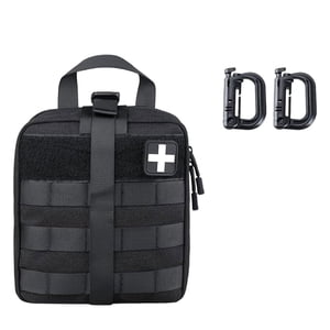 Decodeary Sac léger et portable pour les trousses de premiers soins Facile à nettoyer large application noir 1Set