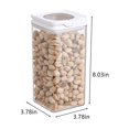 thumbnail image 3 of SSZMDLB under $5 Food Storage, Airtight Kitchen Containers, Pantry Organization Set, Cereal Grain Canisters, Stackable Design Solution, Dry Food Preservation, Cabinet Space Saver, 3 of 5