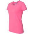 thumbnail image 2 of Gildan 5000L - Missy Fit Ladies T-Shirt Heavy Cotton - First Quality - Azalea - 3X-Large, 2 of 3