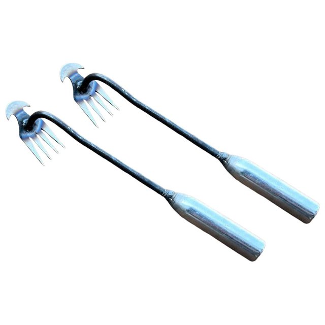jinwen Hand Weeder, Hand Weeding Removal Puller, Portable Garden Weeder Tool, Stainless 29cm 2Pcs