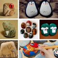 thumbnail image 4 of LAICAIW White Rocks for Painting,10 Big Rocks, 2-3.5 Inch Flat Smooth Stones Craft Rocks for Rock Painting, Kindness Stones, Painting Favors, 4 of 5