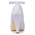 thumbnail image 3 of BLISSFUL STEP Women's Round Toe Stiletto High Heel Ankle Strap Pumps, 3 of 7