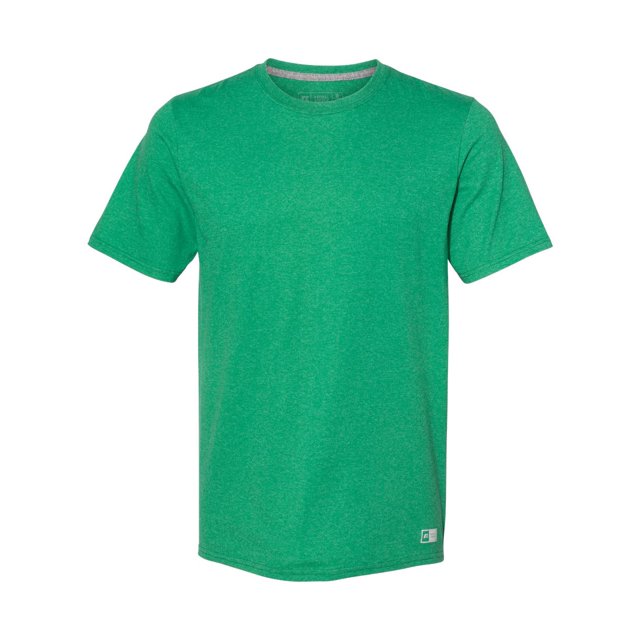 Russell Athletic T-Shirt de Performance Essentiel 60/40, S, Vert Chiné Rétro