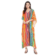 thumbnail image 2 of Caftans Longs pour Femmes Grande Taille Robe Caftan Robe de Soirée Fête Été Plage Robe d'Été Manches Kimono Longues Robes Décontractées en Ligne, 2 of 7