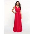 thumbnail image 4 of Women'S Multi-Wear Multi-Rope -Back Strap Dress Solid Color High Waist Sleeveless Maxi Dress Red L, 4 of 8