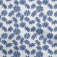 thumbnail image 1 of oneOone Velvet Medium Blue Fabric Floral Craft Projects Decor Fabric Printed By The Yard 58 Inch Wide, 1 of 4