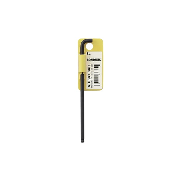 3/16" Stubby Ball End L-Wrench Tagged & Barcoded