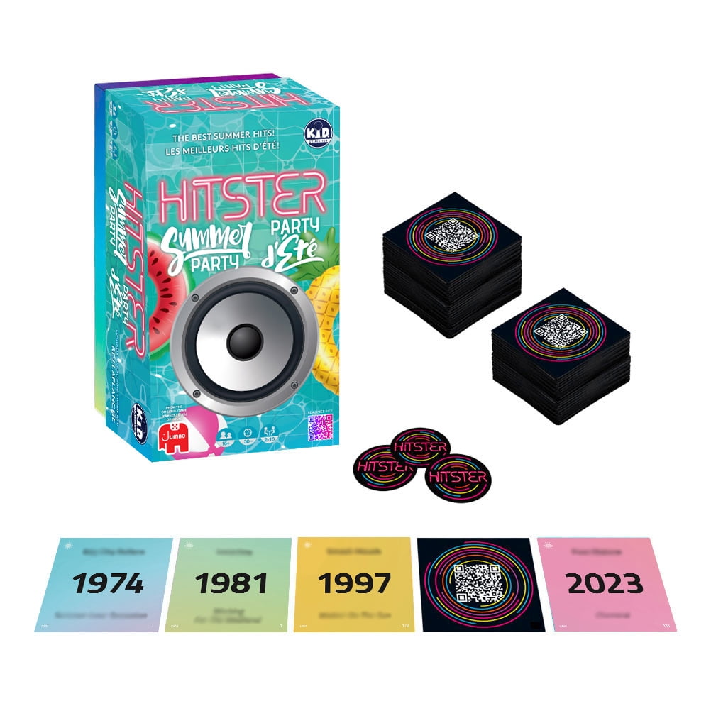 Hitster Summer Party – Music Party Game | Over 100 Years of Iconic Hits | Create Your Music Timeline | 2-20 Players | 16+ Years | 30-60 Minutes