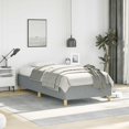 thumbnail image 1 of vidaXL Cadre de Lit Gris Clair 100x203 cm Très Grand Simple Tissu, 1 of 7