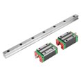 thumbnail image 2 of Linear Guide Rail,HGR20 400mm Linear Guide Linear Rail Block Linear Motion Rail Reliable and Durable, 2 of 8
