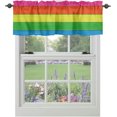 thumbnail image 1 of Farmhouse Kitchen Curtains Valances for Windows,Rainbow Retro Rustic Barn Wood Texture Rod Pocket Country Window Treatment for Kitchen/Living Room/Bedroom/Bathroom,54" X 18" -1 Panel, 1 of 1