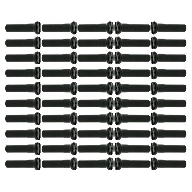 jinwen 50Pcs Mountain Bike Spoke Nipples, Spoke Decor End Tips Nipples Spokes Protector 16mm 14G