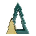 thumbnail image 1 of Northlight Shiny Cut-Out Christmas Tree Decoration - 7.25" - Green and Gold Finish, 1 of 2