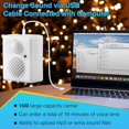 thumbnail image 4 of Motion Activated Sound Voice Player with USB Cable, Battery Powered Motion Sensor Alarm, Download Your Own Audio Files about Christmas Music, Shop, Security Reminder, Drive Out Animals white white, 4 of 5