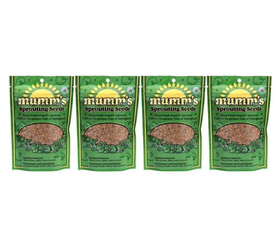 Sandwich Booster 4 Pack - Mumm’s Sprouting Seeds
