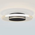 thumbnail image 4 of Artika Essence Disk Modern LED Flush Mount Ceiling Light Fixture, Black, 4 of 5
