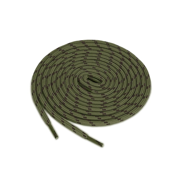 INSPIRE CHIC 3 Paires Lacets Ronds Antidérapants Résistants à l'Usure pour Bottes pour la Randonnée la Marche Chaussures d'Extérieur Vert Armée Brun 100cm / 39.37 Pieds