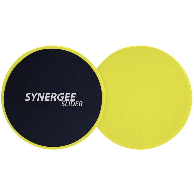 Synergee Curseurs de Base – Disques d'Exercice Ab Jaunes à Double Face