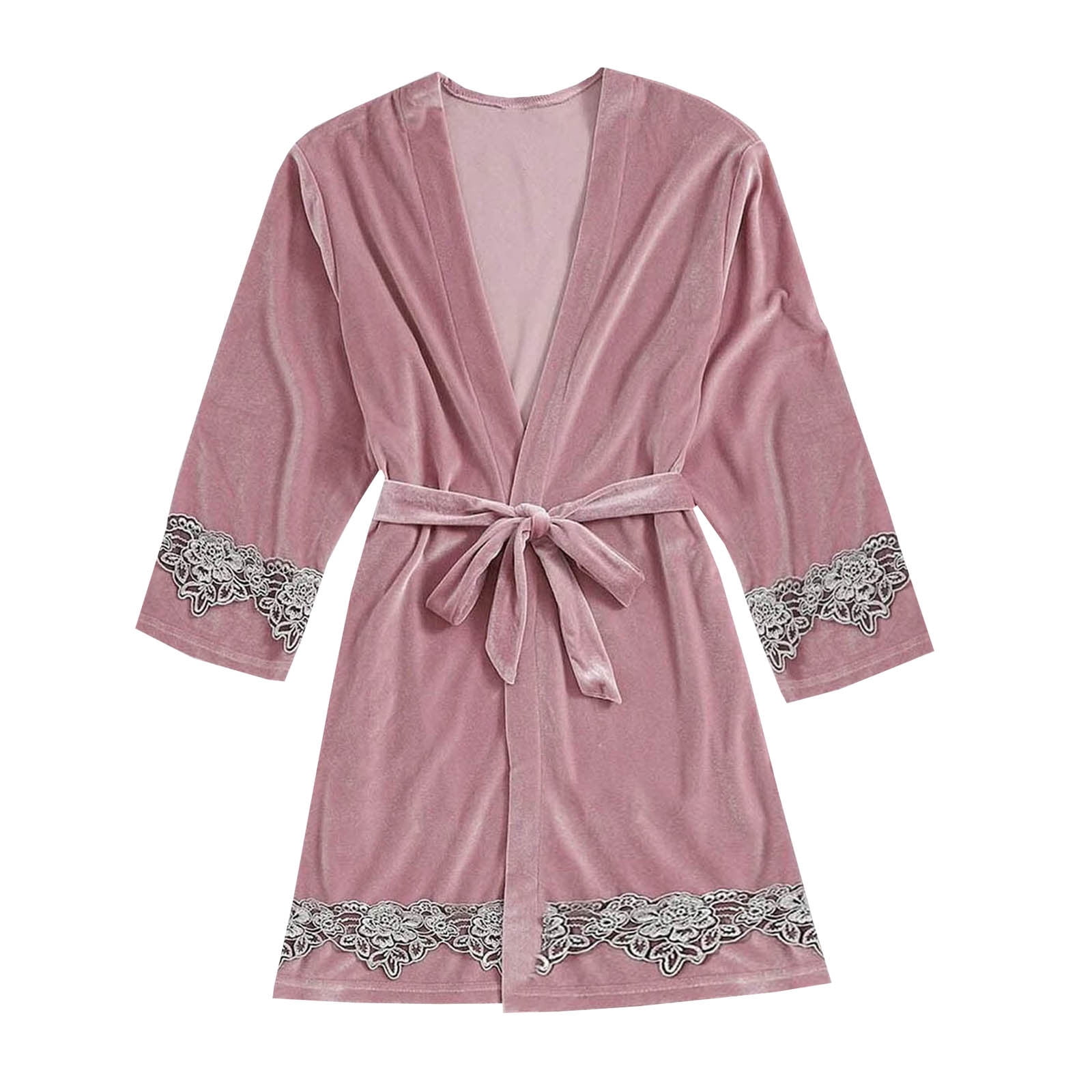 Teissuly Pyjama pour Femmes Mode Aguichant en Velours Doré Nuisette Service à Domicile Tenue d'Intérieur Pyjama