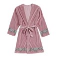 thumbnail image 1 of Teissuly Pyjama pour Femmes Mode Aguichant en Velours Doré Nuisette Service à Domicile Tenue d'Intérieur Pyjama, 1 of 4
