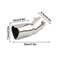 thumbnail image 2 of Car Modified Heart-Shaped Dual Pipe Exhaust Tip | Stainless Steel Tailpipe Upgrade | Enhanced Performance | Easy Installation | Universal Fit for Sedans Suvs Sports Cars, 2 of 5