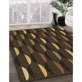 thumbnail image 3 of Ahgly Company Tapis d'Intérieur Lavable en Machine Carré Transitionnel Chêne Brun, 7 Pieds Carré, 3 of 7